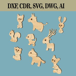 DT56 - CUTE ANIMALS Laser cutting and engraving