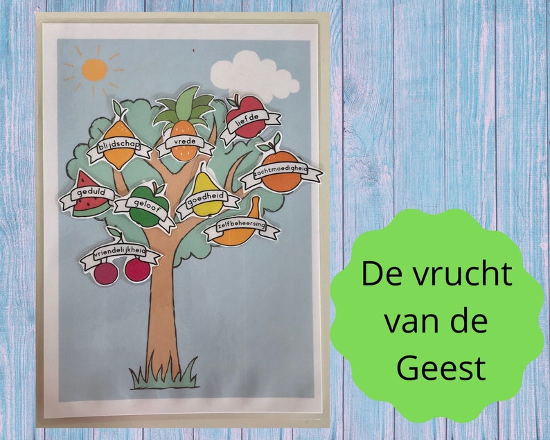 De Vrucht Van De Geest De vrucht van de Geest werkblad Bijbel onderwijs Digital | Etsy