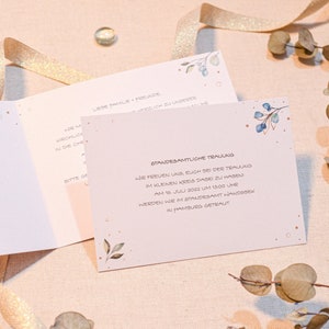 Einleger für Hochzeitseinladung | Einladung Hochzeit | Klappkarte | Einladungskarten | Hochzeitspapeterie | Personalisierte Einladung