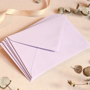 Briefumschlag Hochzeitseinladung Einladung Hochzeit Taufe Konfirmation Briefumschläge für Grußkarten Postkarten hellblau lila lila