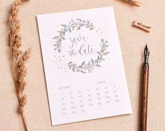 SAVE THE DATE Karte | Hochzeit | Karte | Postkarte | Hochzeitseinladung | Einladungskarten | Ankündigung | Papeterie