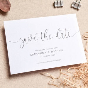 SAVE THE DATE Karte | Einladung Hochzeit | Hochzeitseinladung Postkarte | Change the Date | Einladungskarten | Papeterie