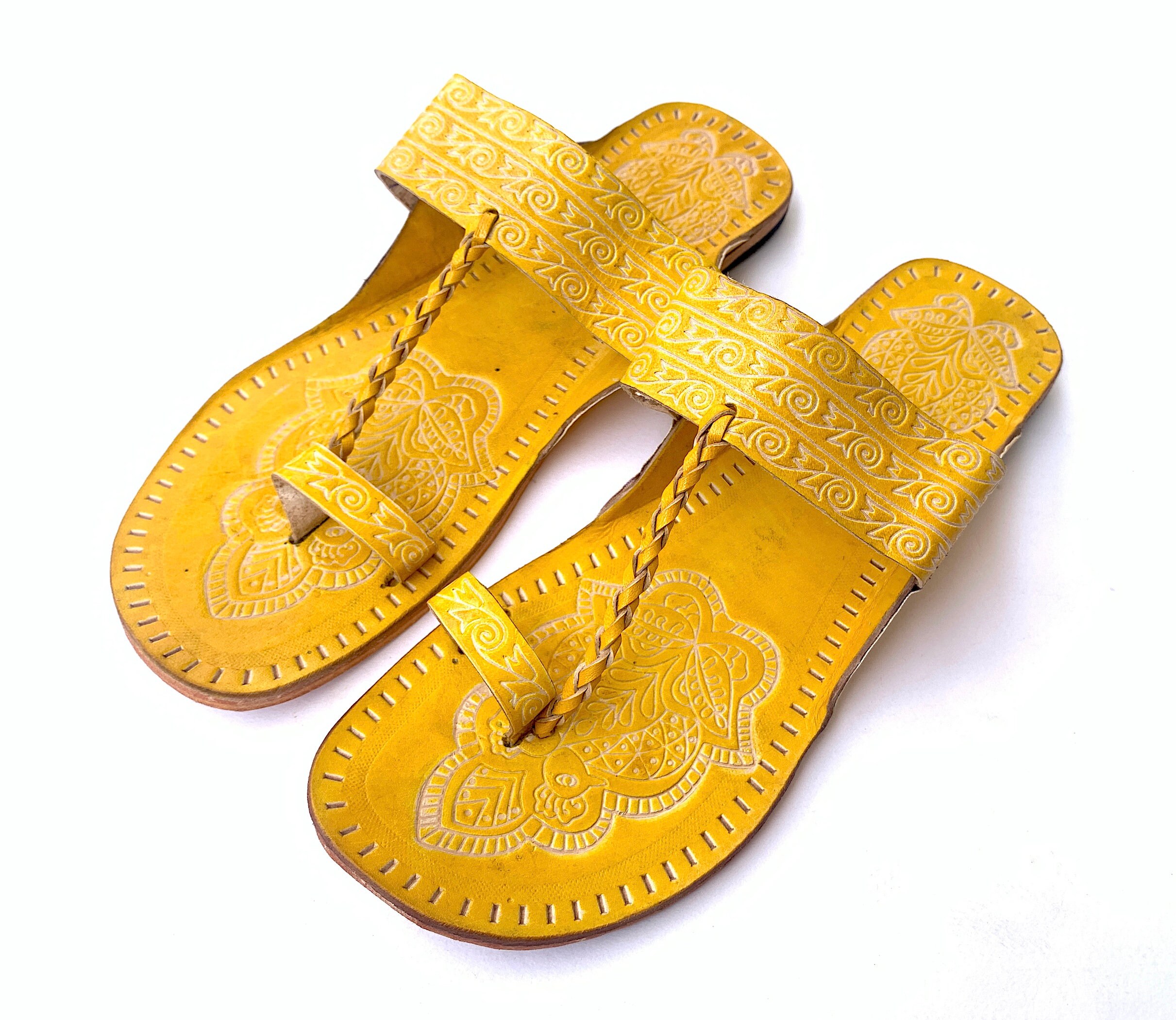 lemon yellow sandals