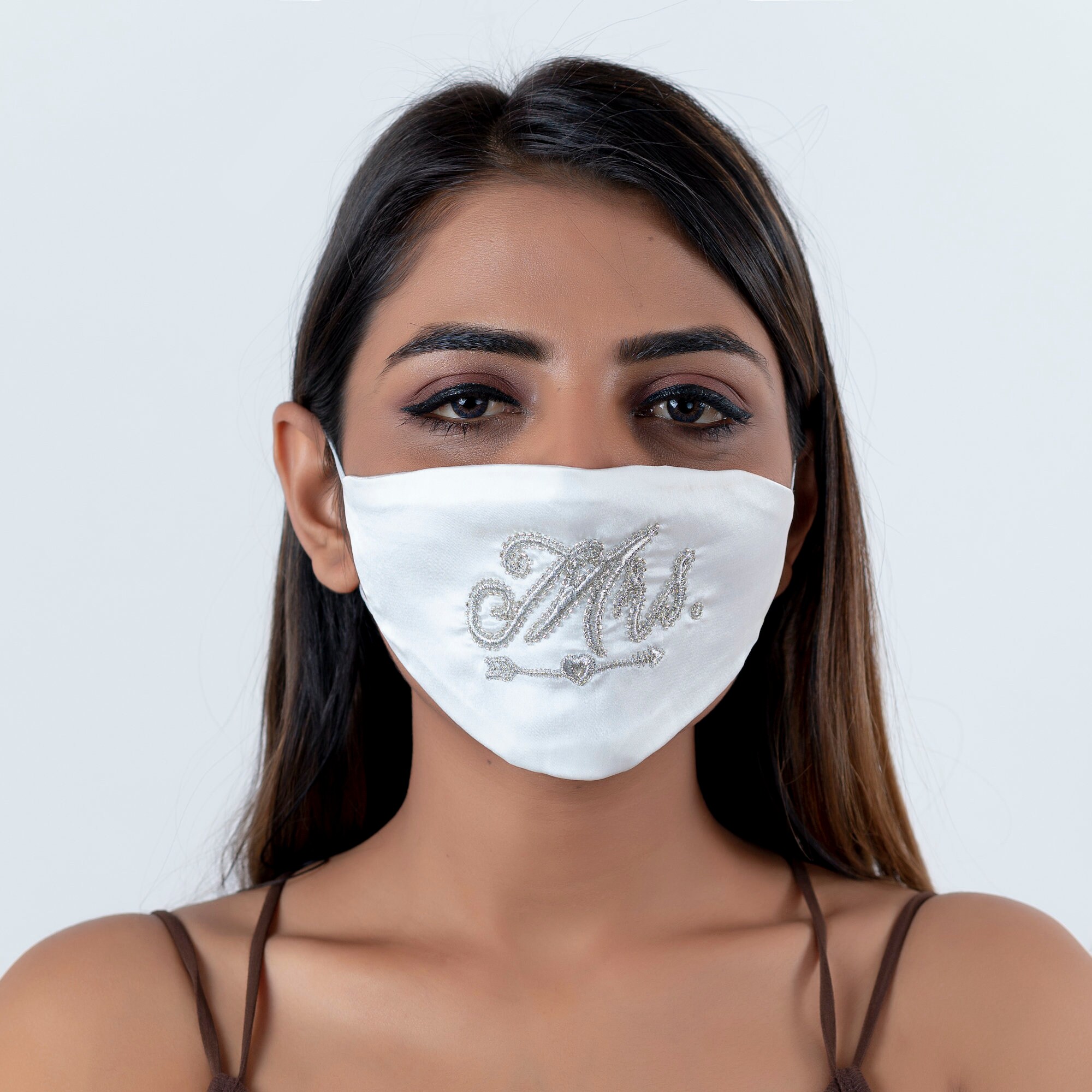 White Peacock Women Wedding Face Mask Set of 3 Bride Mask Etsy