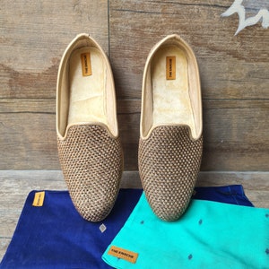 Brown Jute Mens Loafers, Mens Slip Ons, Mens Slides, Mens Khussa Indian Shoes/Juttis/Mojaris