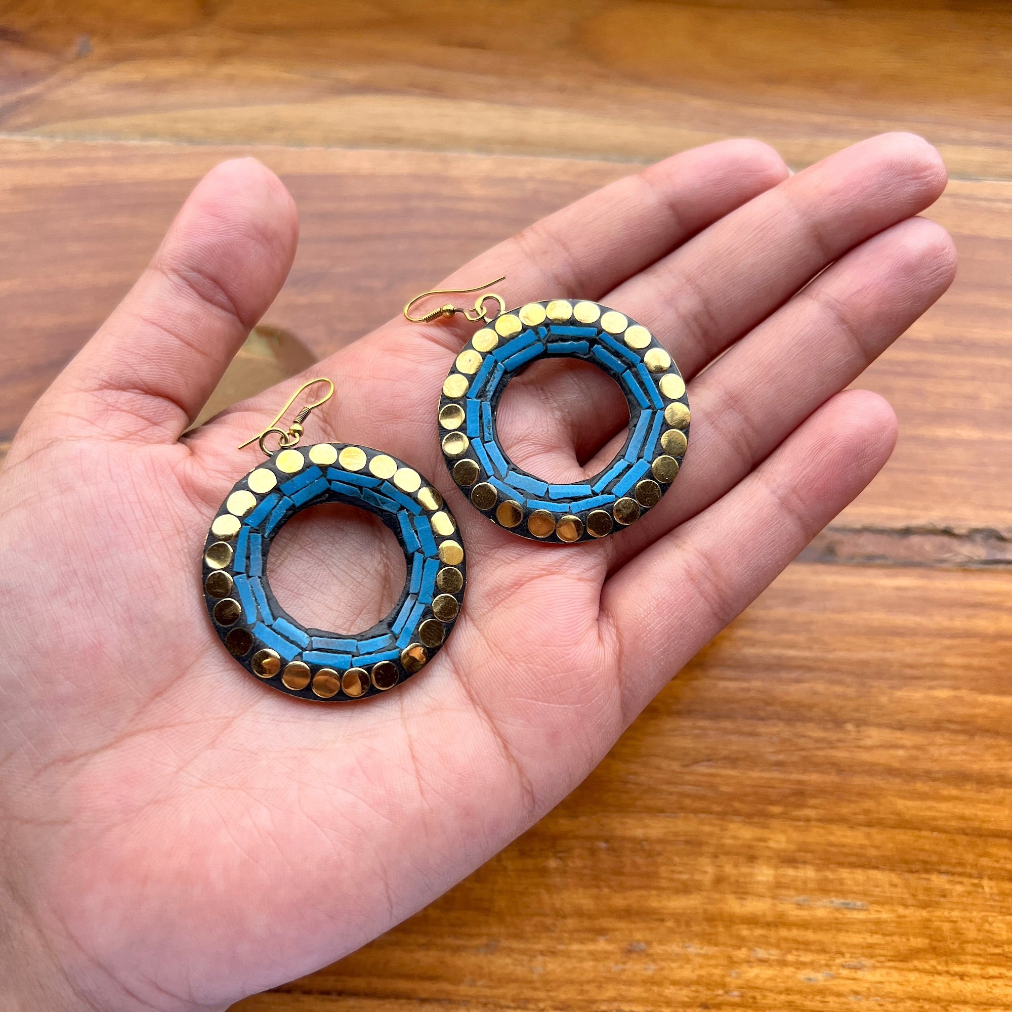 7 paia di orecchini bohémien vintage boho orecchini pendenti pendenti orecchini a gancio in metallo retrò strass orecchini hippie gypsy set di orecchini turchese bohemien gioielli pendenti orecchini