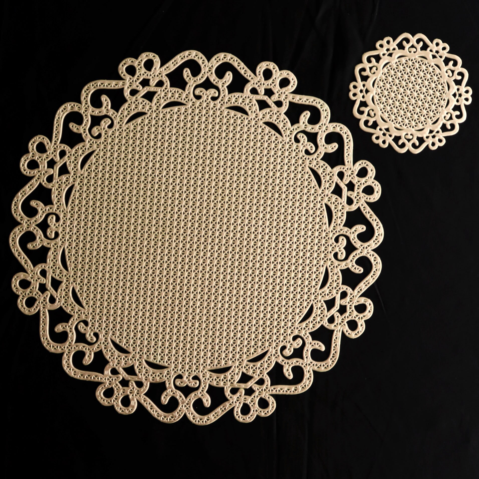 Gold Placemats and coasters Set PVC Vinyl Dining Wedding Etsy