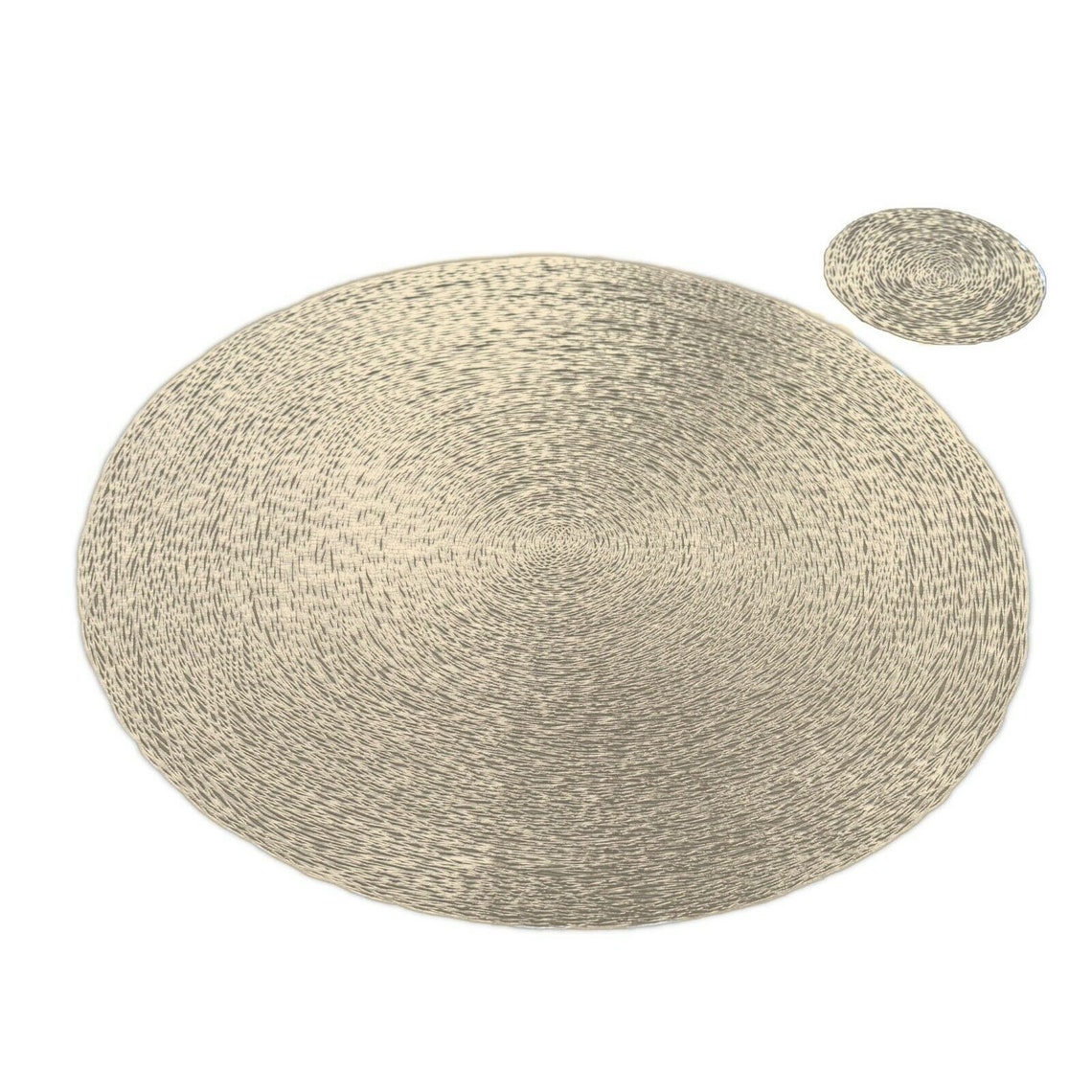 Gold Placemats & Coasters Round Vinyl Place Mat Kitchen Etsy