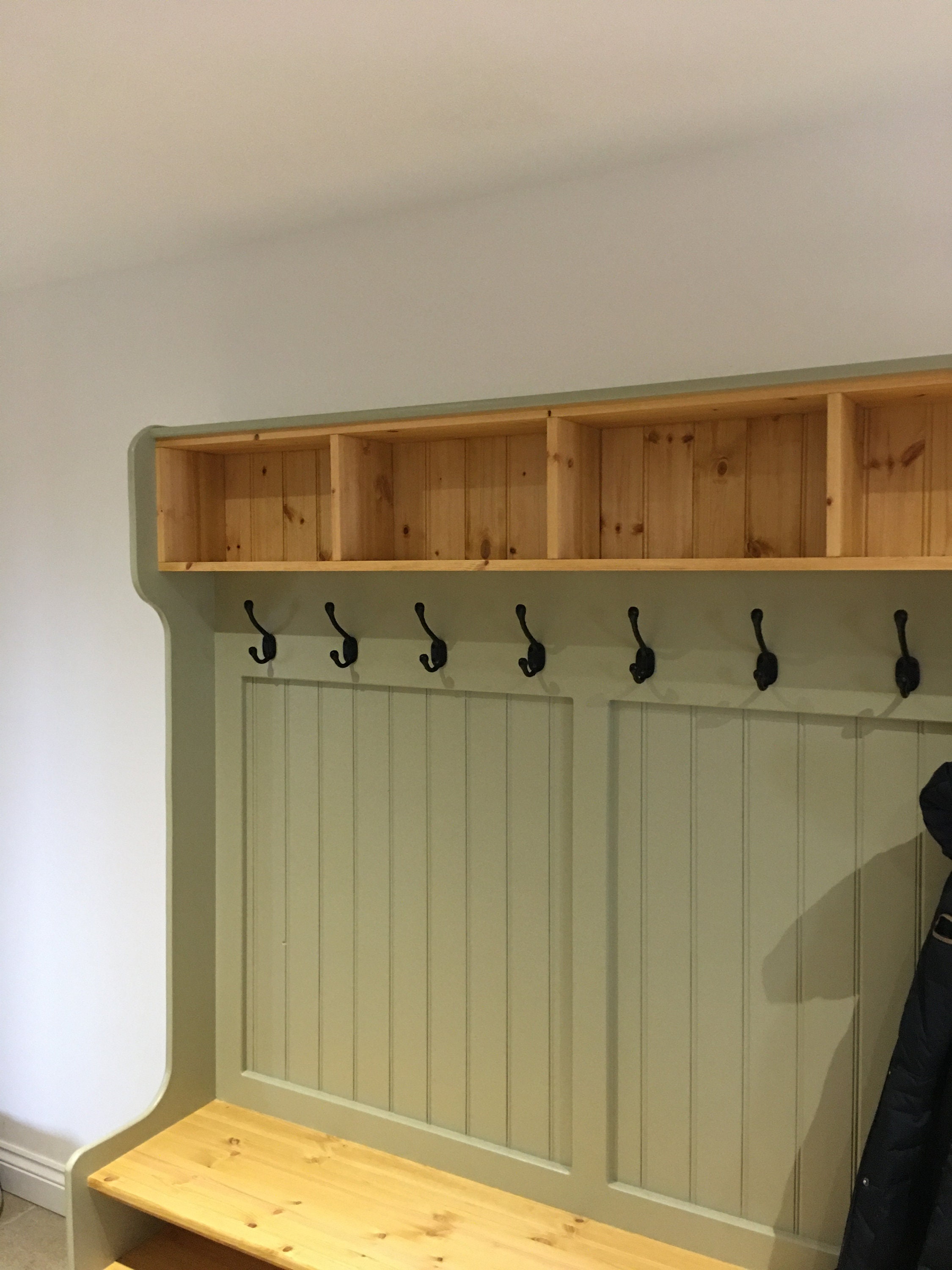 Coat Rack With Pigeon Holes With Shoe Rack or Storage Etsy UK