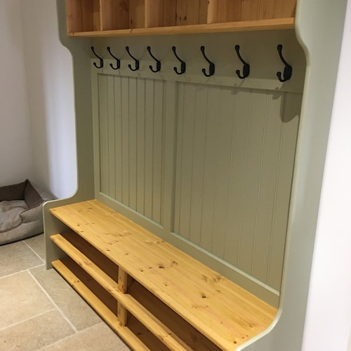 Beautiful Monks Bench Coat Rack With Shoe Rack Etsy UK