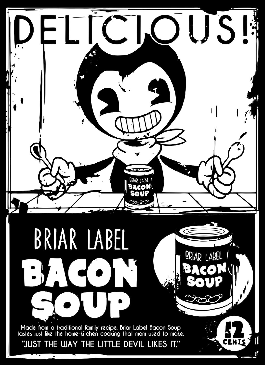 Download Bendy - Bacon Soup - JPG, PNG, SVG - Compatible With Cricut ...