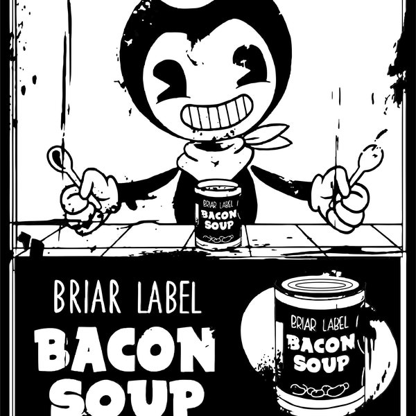 Download Bendy - Bacon Soup - JPG, PNG, SVG - Compatible with Cricut Desing Space