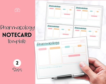 Pharmacology Drug Card Template, Nursing Printable, Nursing Notes, Nursing School Student, Nclex,  Pharmacology Notes, Nurse Study Guide