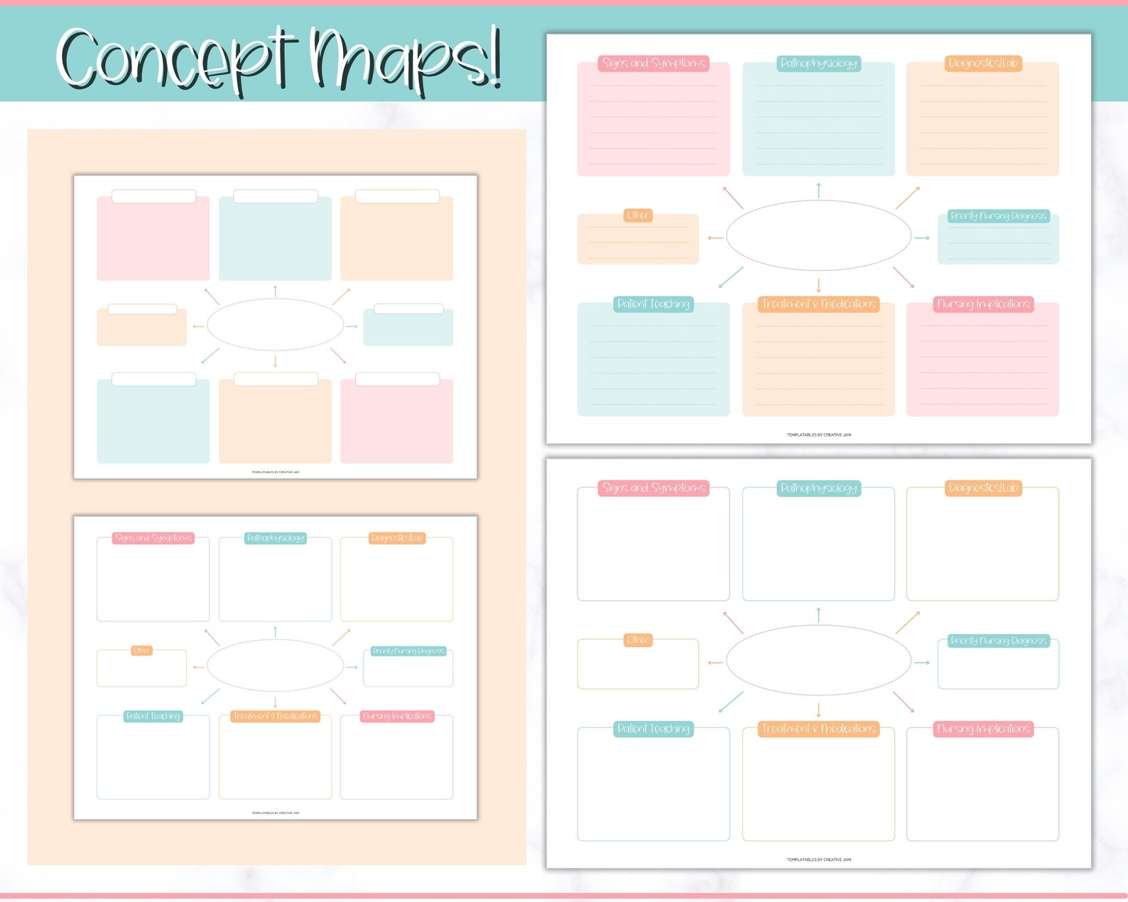 Nursing Student Notes BUNDLE Printable Nurse Study Guide Etsy