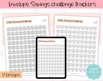20k Envelope Challenge, 20000 Savings Tracker Printable, 100 Envelopes Save, Budget Cash Envelope, 100 day challenge, Money Saving Finance