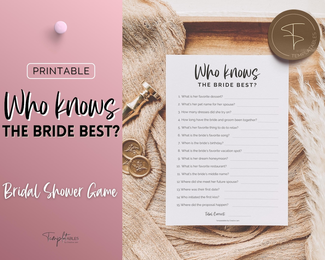 Who Knows the Bride Best Questions for a Memorable Wedding