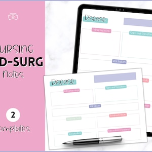 Med Surg Disease Template, Nursing Patho Pathophysiology, Nurse Study Guide, Nursing School Student, Brain Sheet, Disease Overview Printable