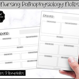 Disease Template, Nursing Patho Pathophysiology, Nurse Study Guide, Nursing School Student, Med Surg Brain Sheet, Disease Overview Printable