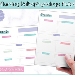 Disease Template, Nursing Patho Pathophysiology, Nurse Study Guide, Nursing School Student, Med Surg Brain Sheet, Disease Overview Printable