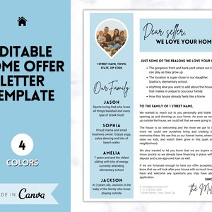 ¡Plantilla de carta de oferta para el hogar! Carta EDITABLE al Vendedor, Carta de Oferta del Comprador, Marketing Inmobiliario, Agente Inmobiliario, Casa Nueva, Mudanza, Alquiler