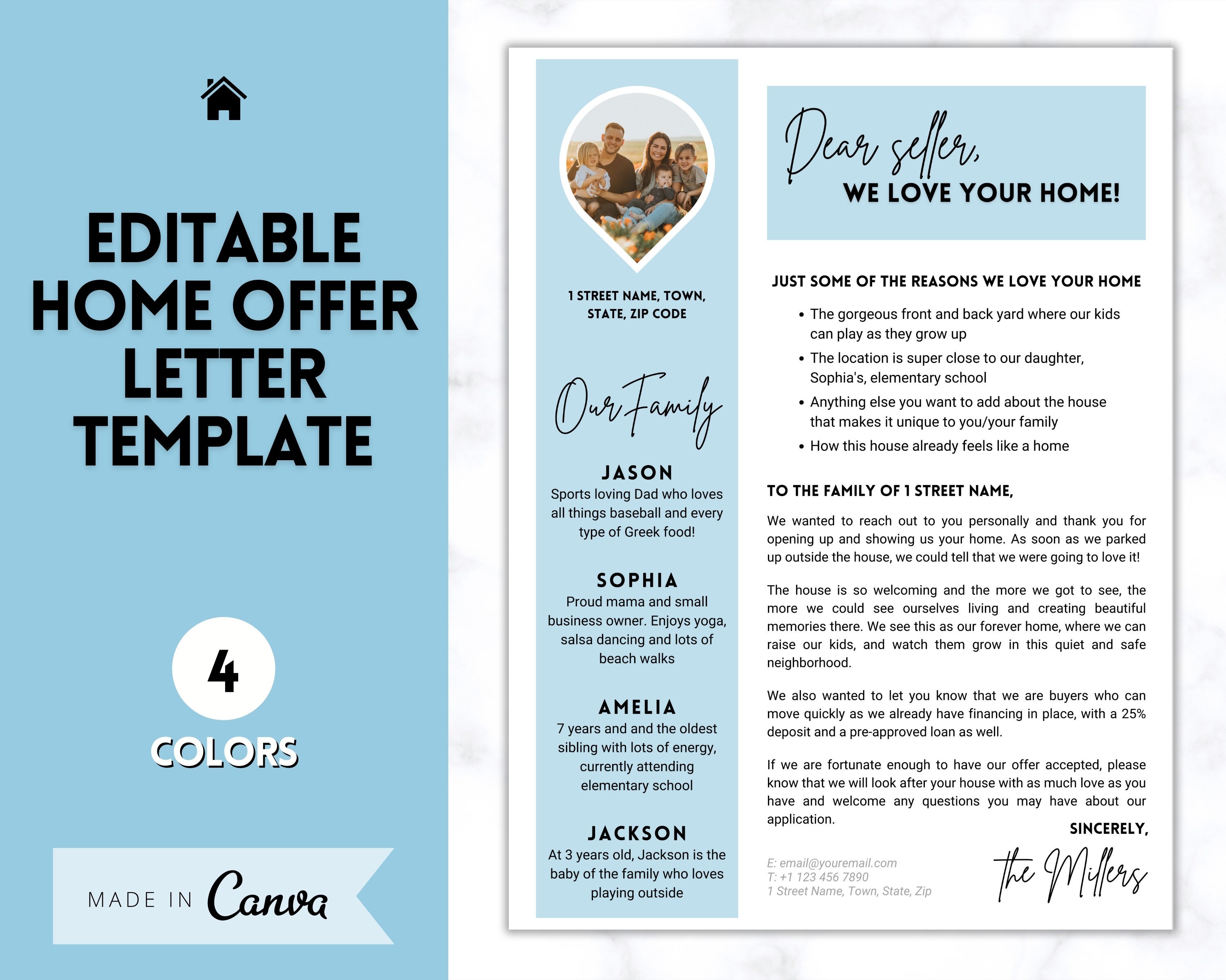 EDITABLE Home Offer Letter Template Letter to Seller Buyer Etsy Canada EDITABLE Home Offer Letter Template Letter to Seller Buyer Etsy Canada