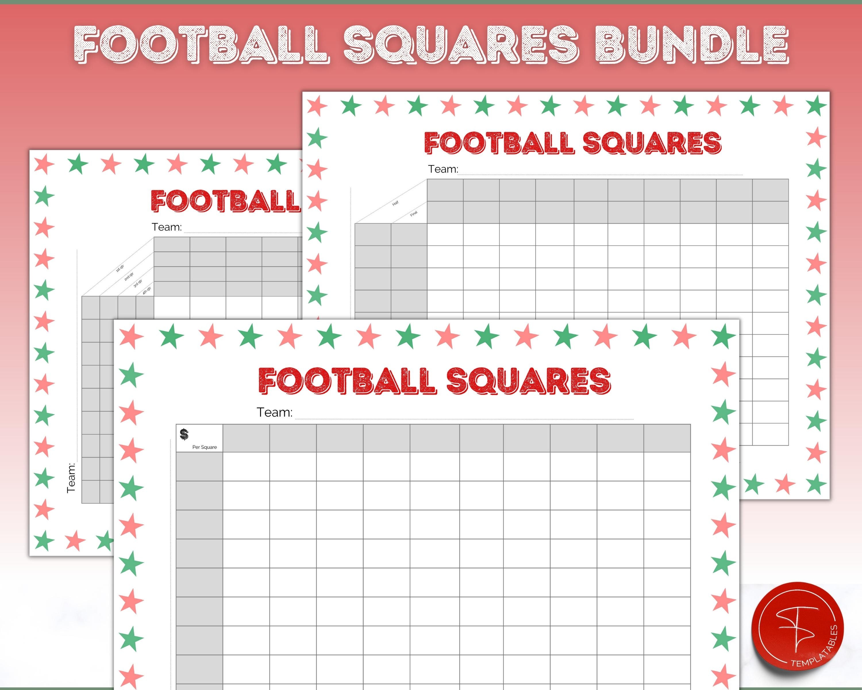 printable football squares, 2023 superbowl game, football betting