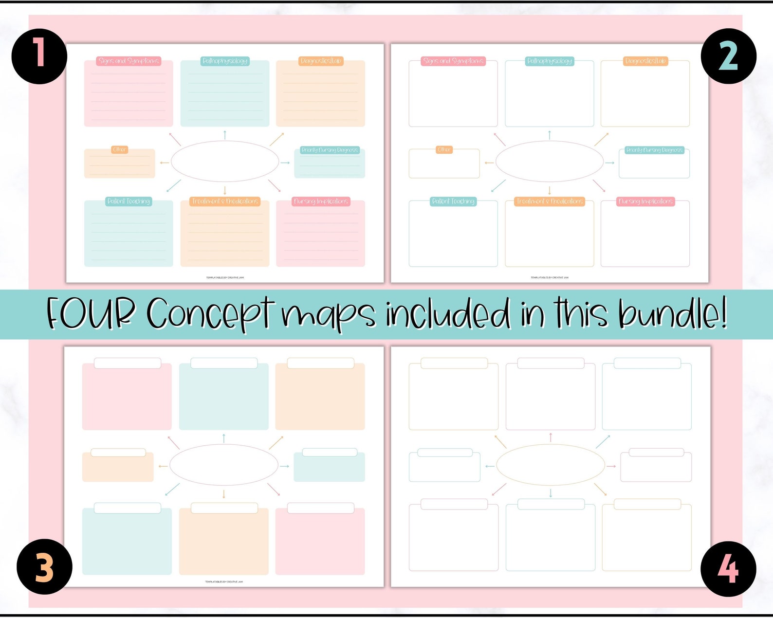 Nursing Student Notes BUNDLE Printable Nurse Study Guide Etsy