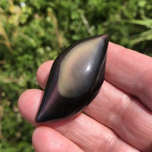 Celestial eye obsidian pebble 17.87 grams