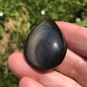 Celestial eye obsidian pebble 17.53 grams