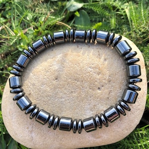 Hématite magnétique bracelet pour hommes et femmes grande taille image 1