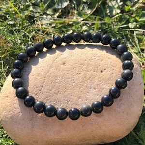 Celestial eye obsidian bracelet large size stone 8mm