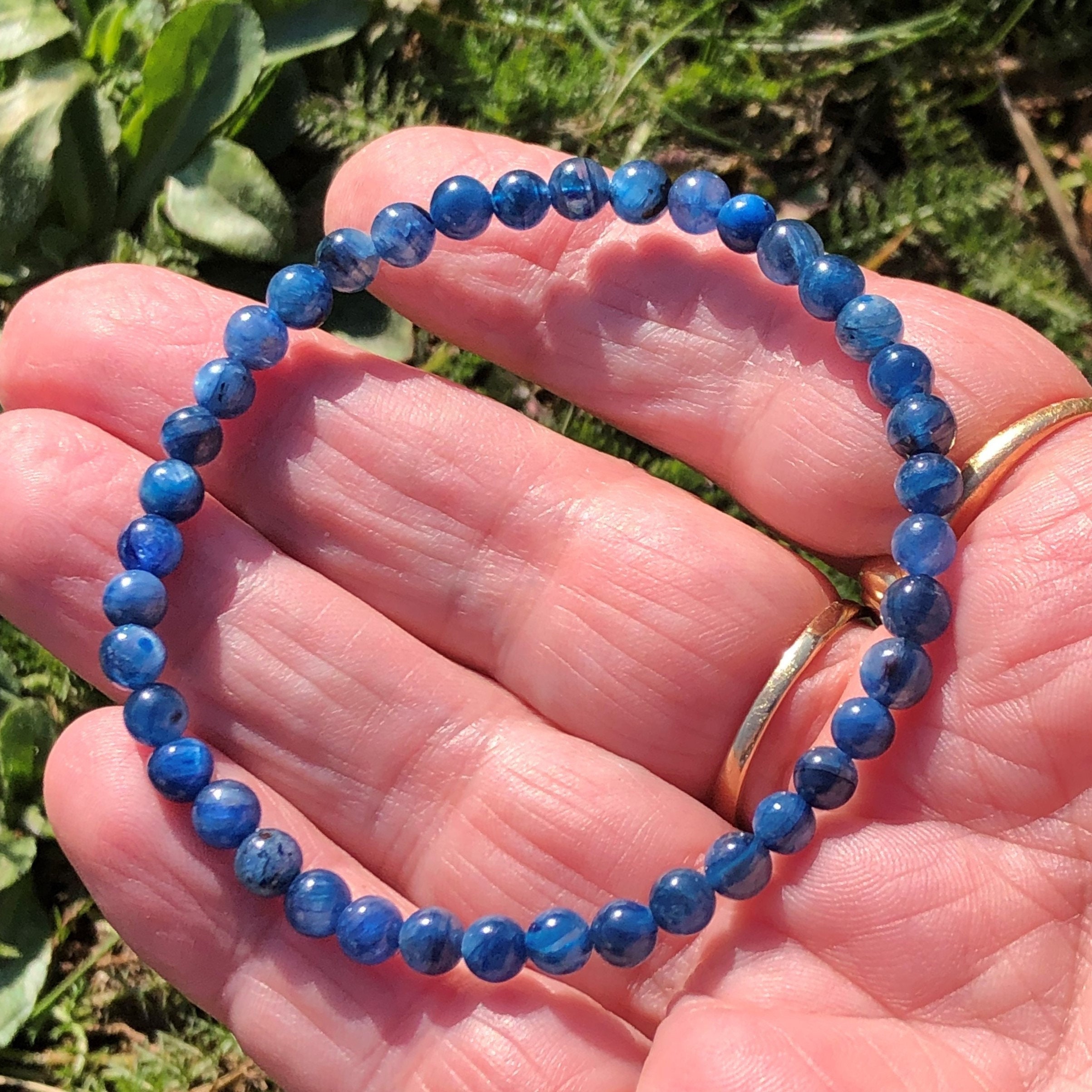 Blue kyanite bracelet clearance