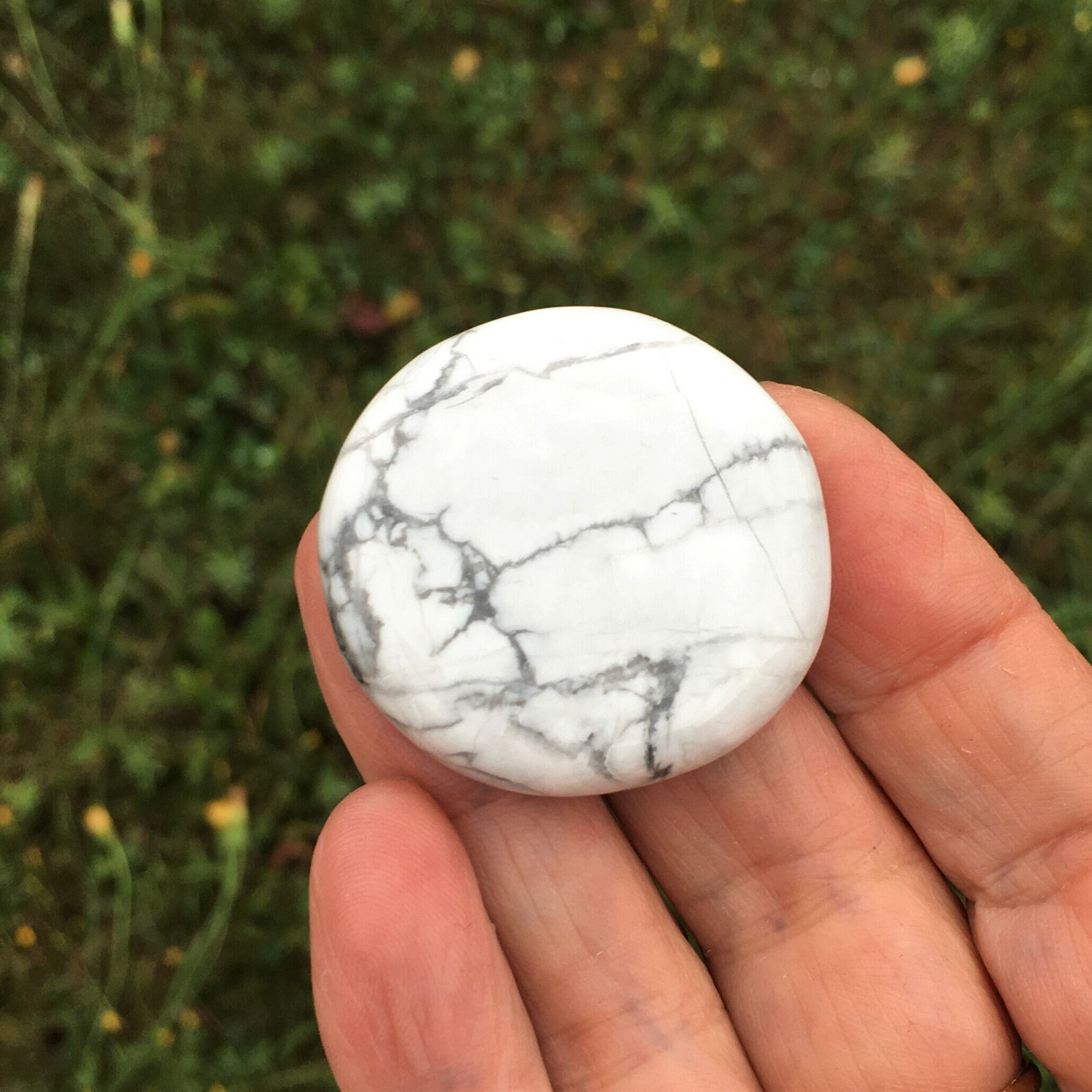 Howlite Galet de Poche 23, 14 Grammes