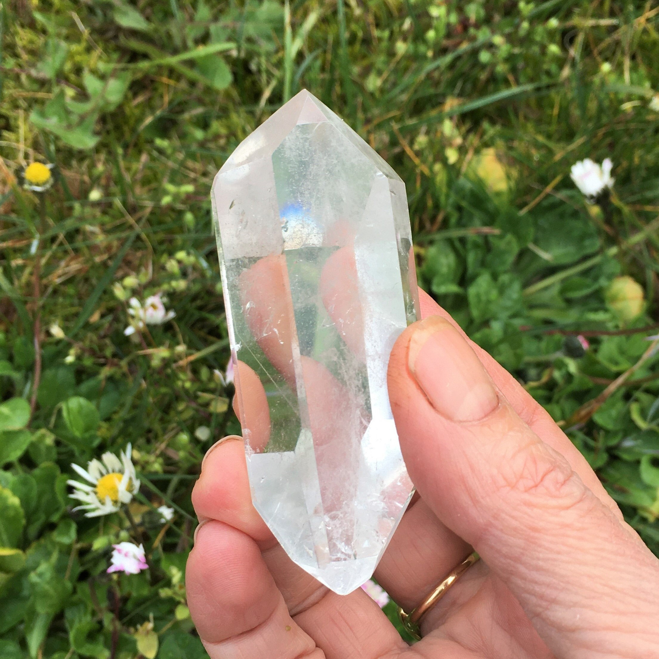 Bâton Cristal de Roche Biterminé 85, 61 Grammes