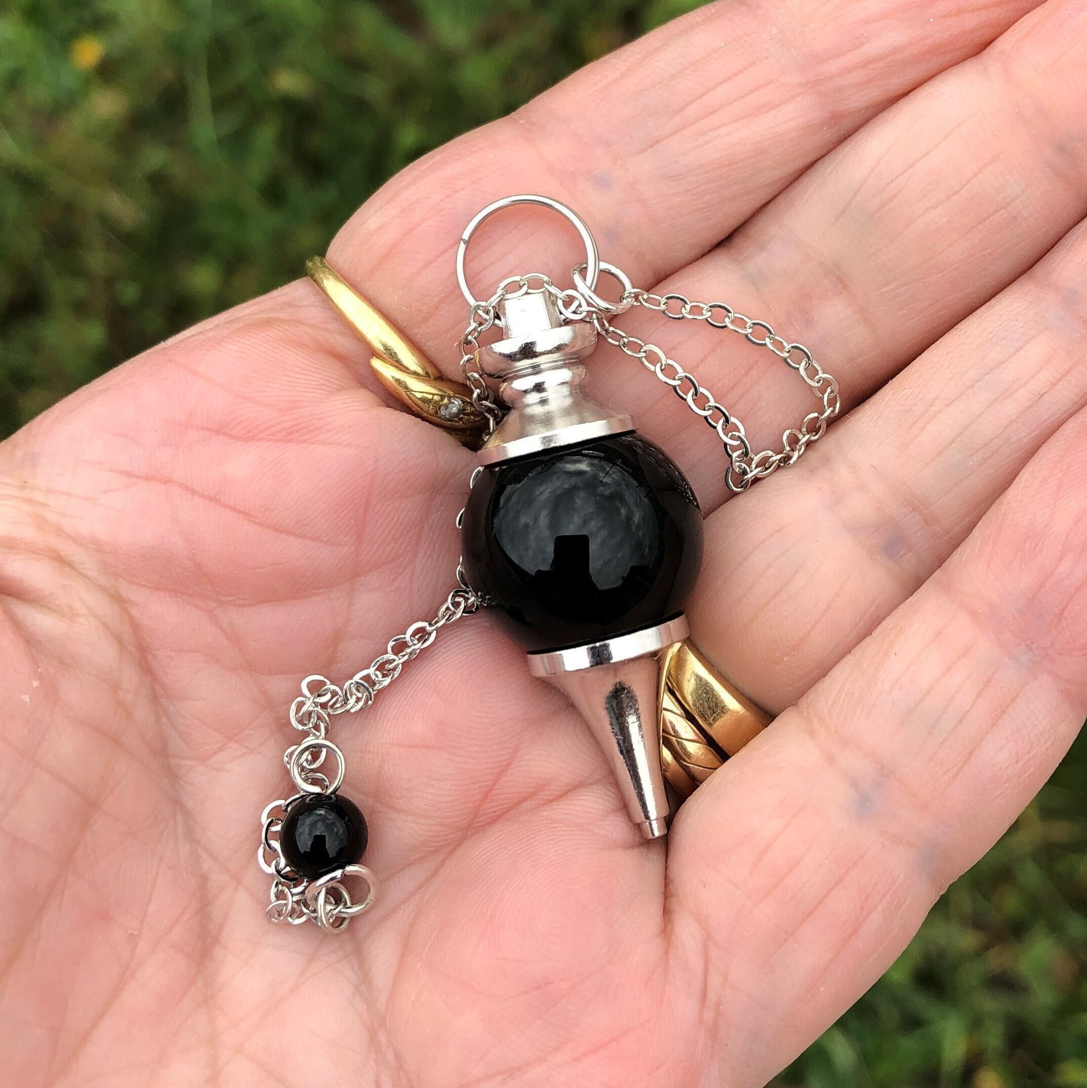 Pendule Séphoroton Onyx Noir Pendule Divinatoire 15, 21 Grammes