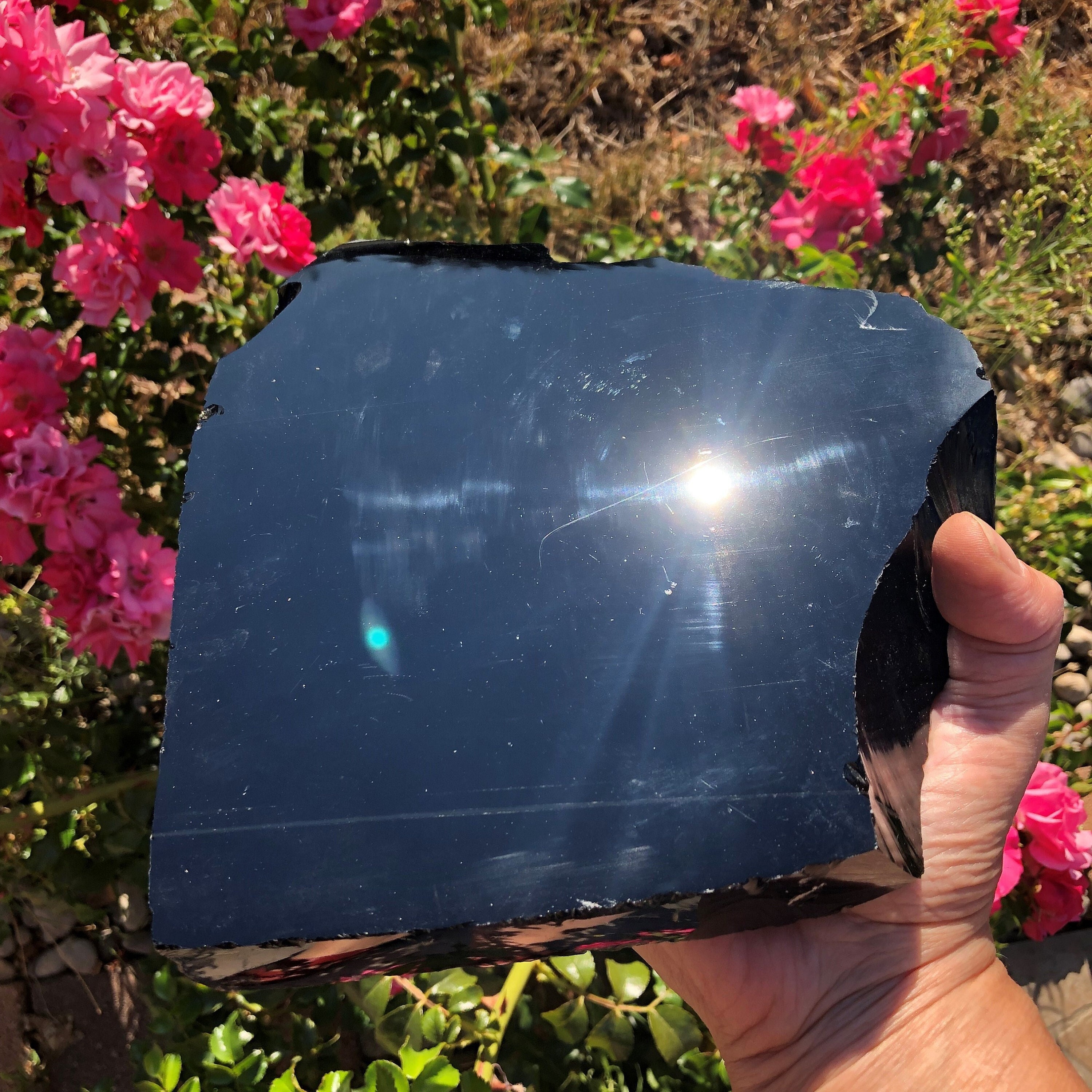 Obsidienne noire Miroir