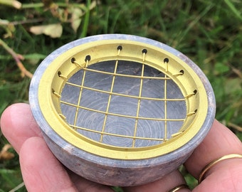 Natural stone incense holder