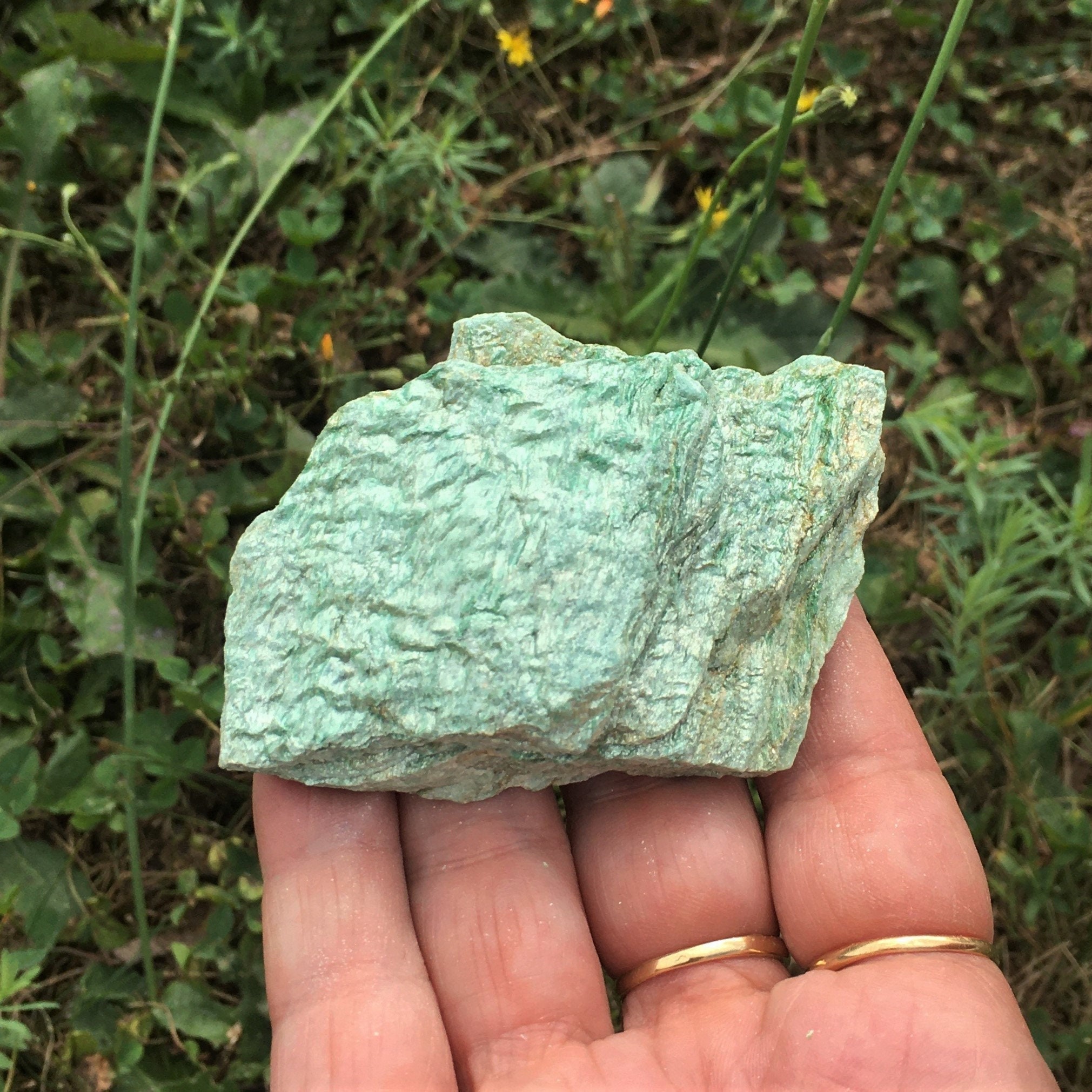 Fuchsite Verte Brute 93, 75 Grammes
