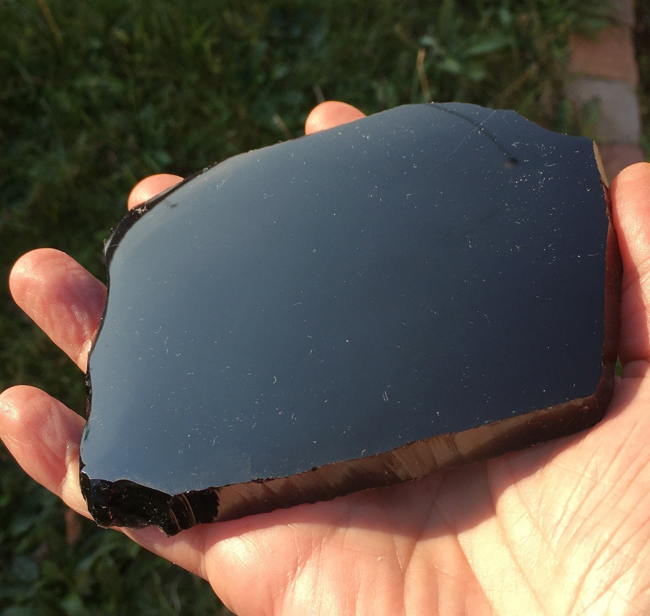 Miroir Obsidienne Noire Miroir Magique Vertus 220 Grammes