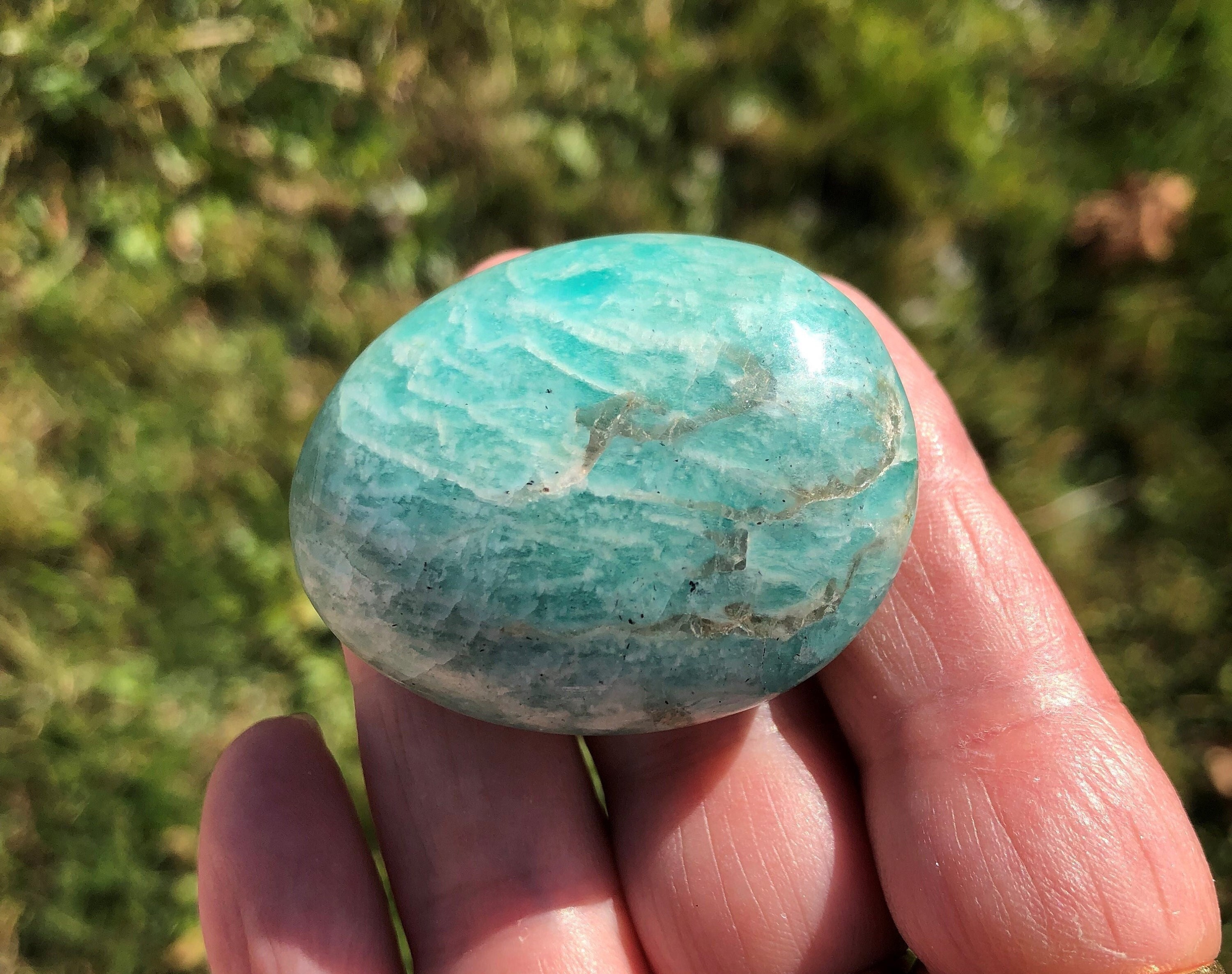 Galet Amazonite 52, 70 Grammes
