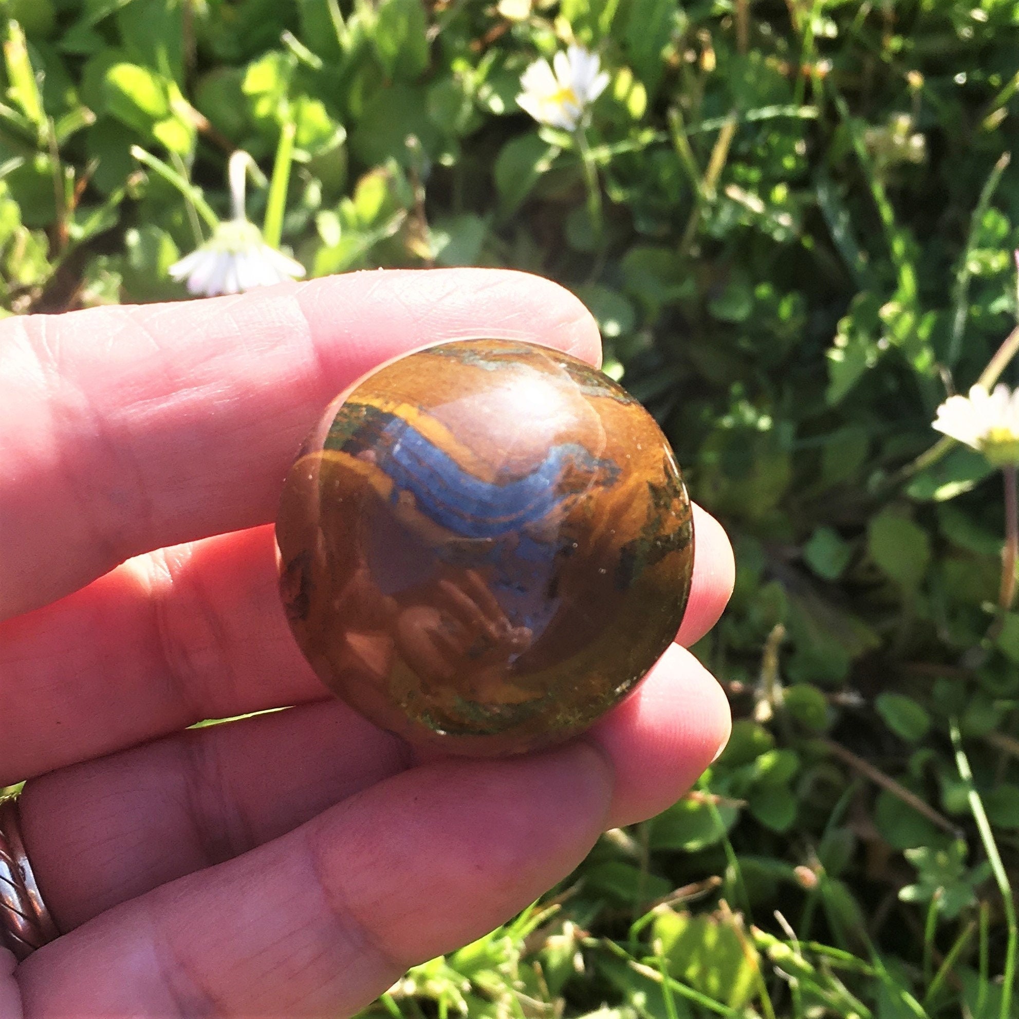 Sphère Oeil de Fer Jaspe Hématoïde 30mm Boule Pierre Naturelle