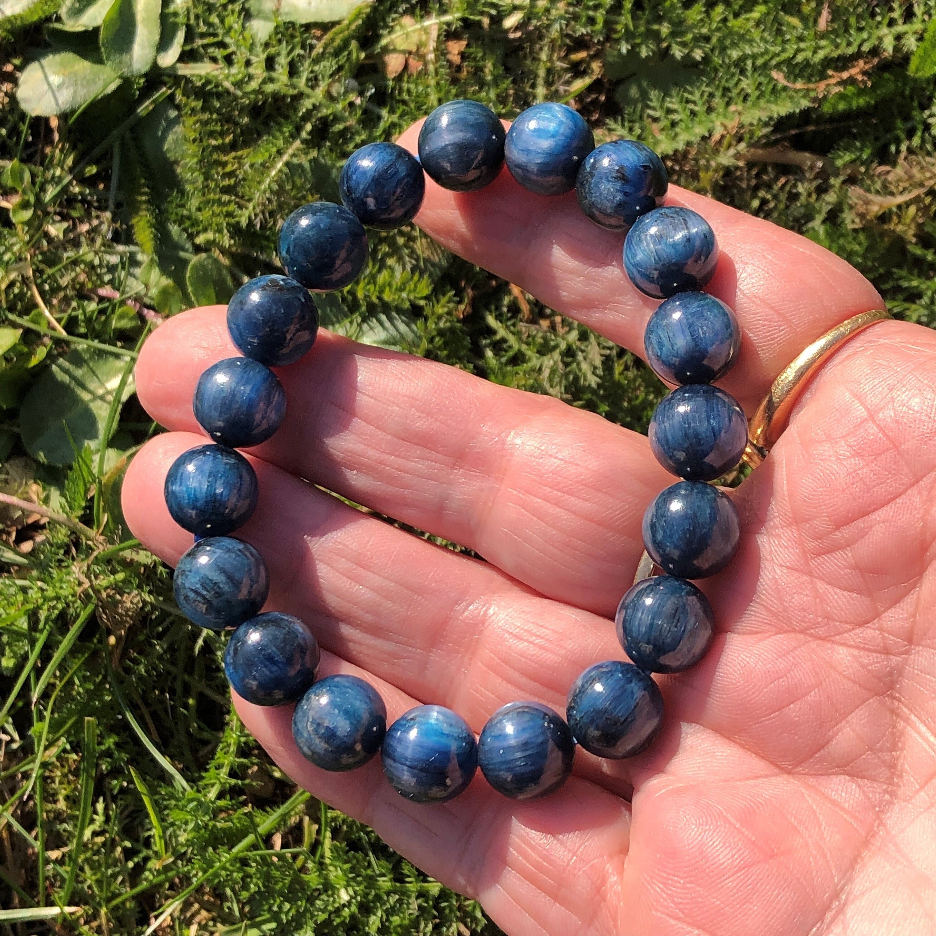 Greenish-Blue Kyanite Bracelet — Shimmer & Light