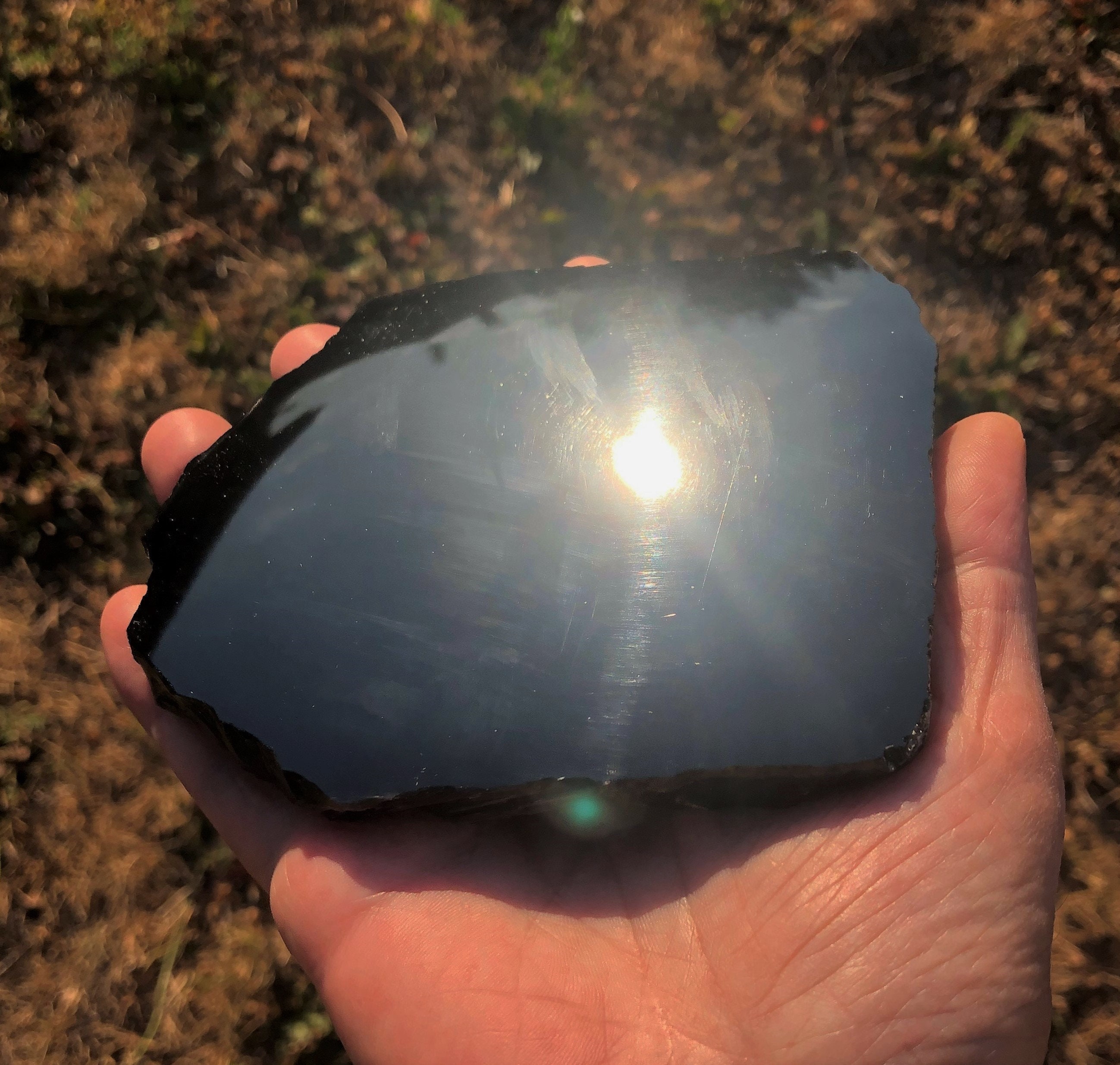 Obsidienne noire Miroir