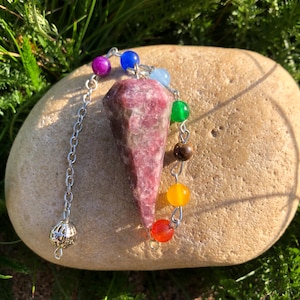 Epidolite chakra point pendulum