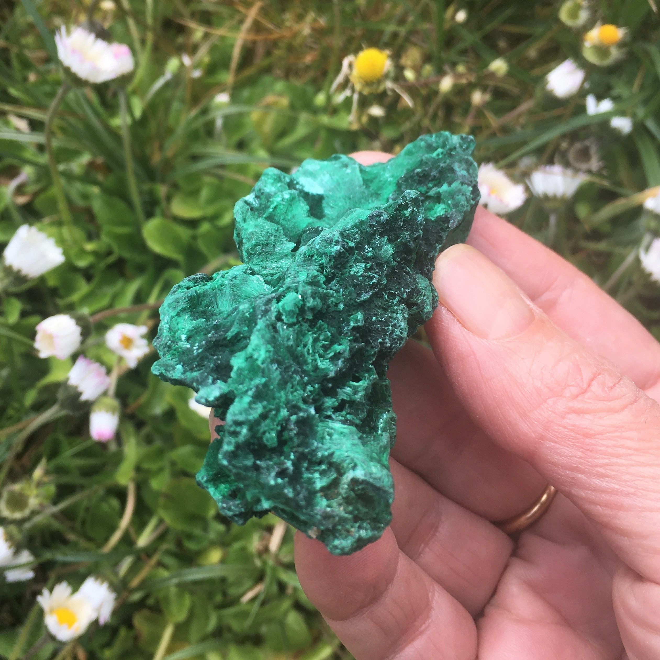 Malachite Fibreuse 67 Grammes Pierre Brute