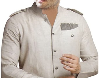 Mens Safari Gainsboro Pathani Kurta Etsy