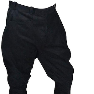Black Corduroy Baggy Jodhpurs horse riding Polo Pants for men and women