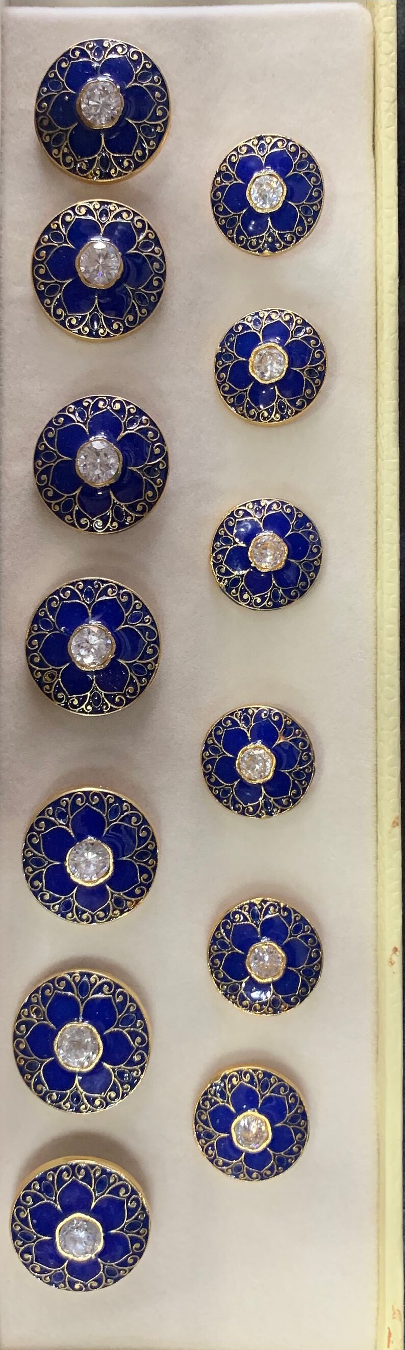 SET OF 13 SHERWANI BUTTONS main image 0