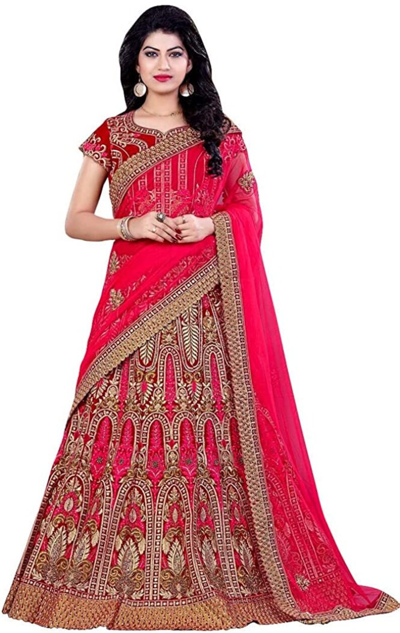 fuchsia pink bridal lehenga
