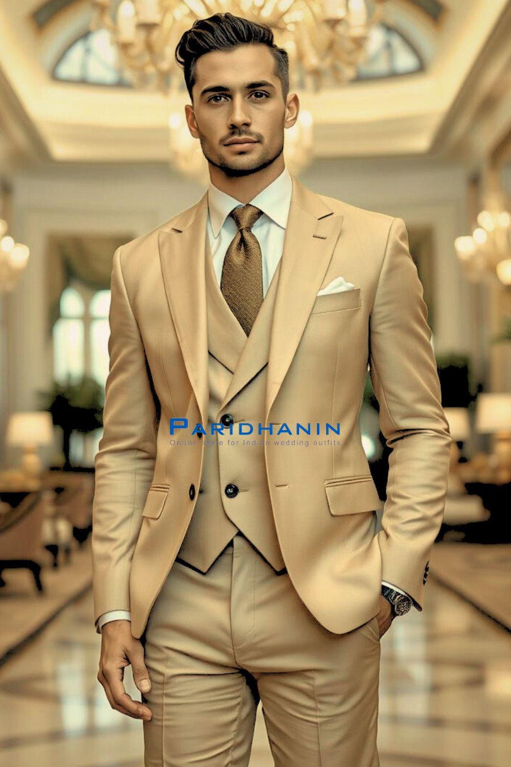 Champagne Wedding Suit 60 Photos Astyledwedding
